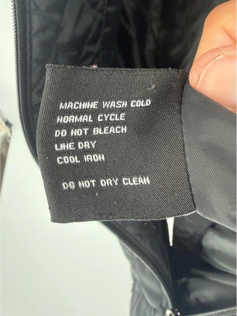 Anne Klein Quilted Black Coat Medium